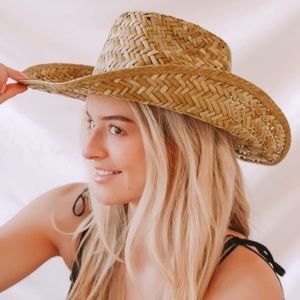 Houston Beige Straw Cowboy Hat